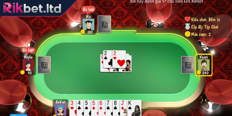 Tiến Lên Miền Nam RIKBET – Cách Chơi Dễ Hiểu Cho Các Tân Thủ 3 Chặt chéo các quân rác để phân tách bộ đối thủ
